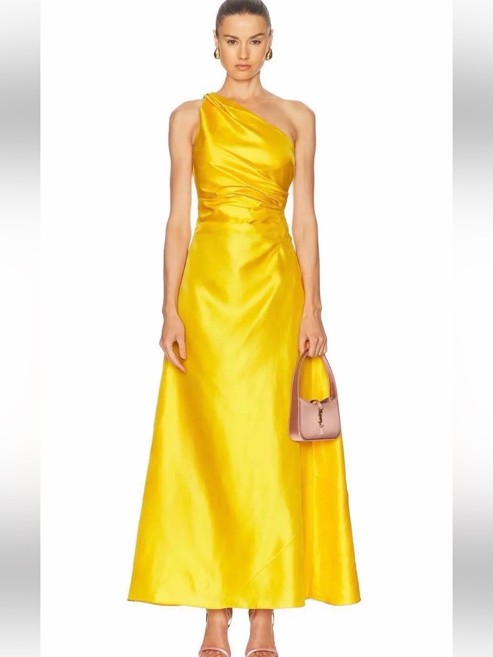 STAUD Este Silk Dress - Picture 1 of 8